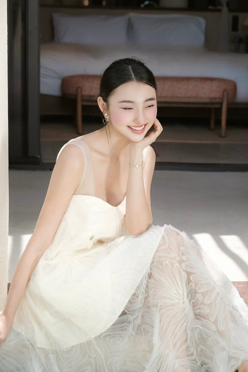 Bottom Lace Maxi Dress