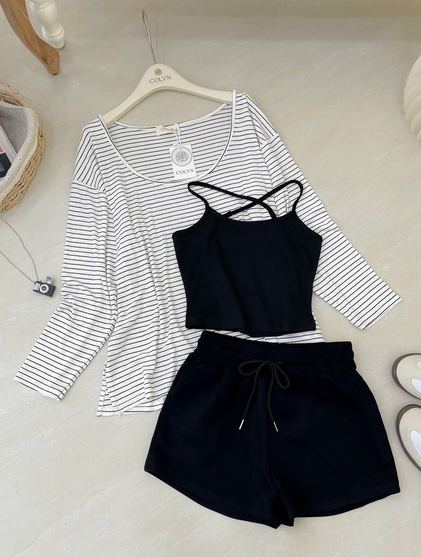 Drop Shoulder Top & Short Set