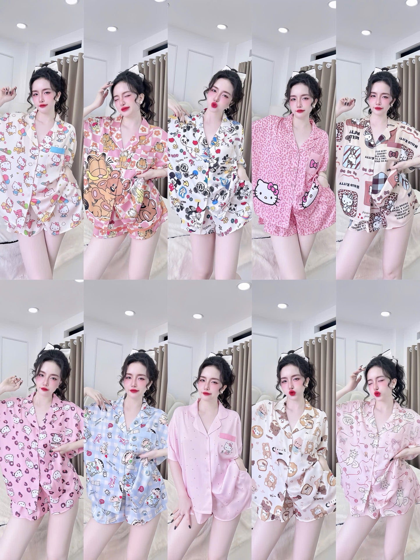 Cartoon Pijamas Set