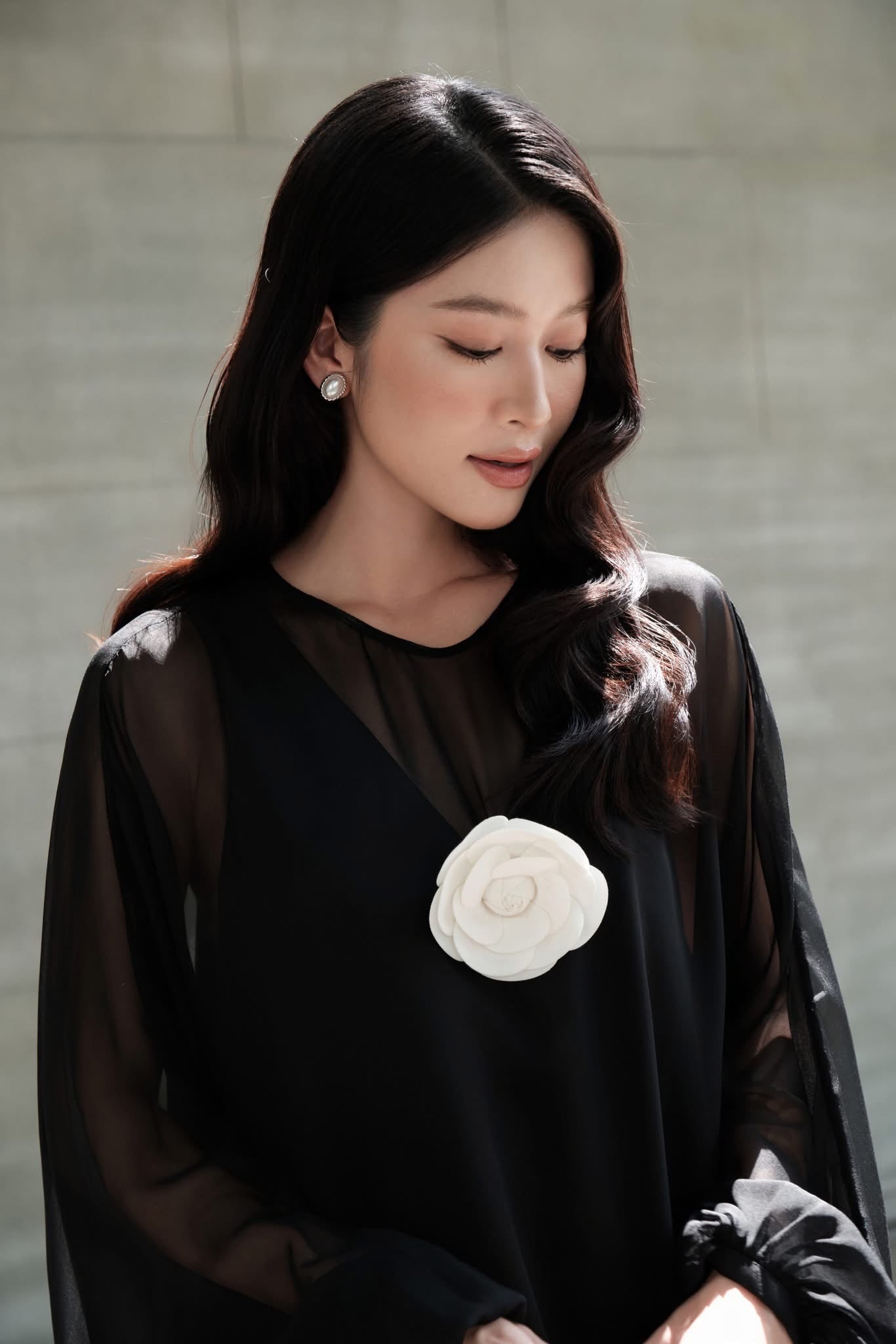 3D Front Flower Dress Set