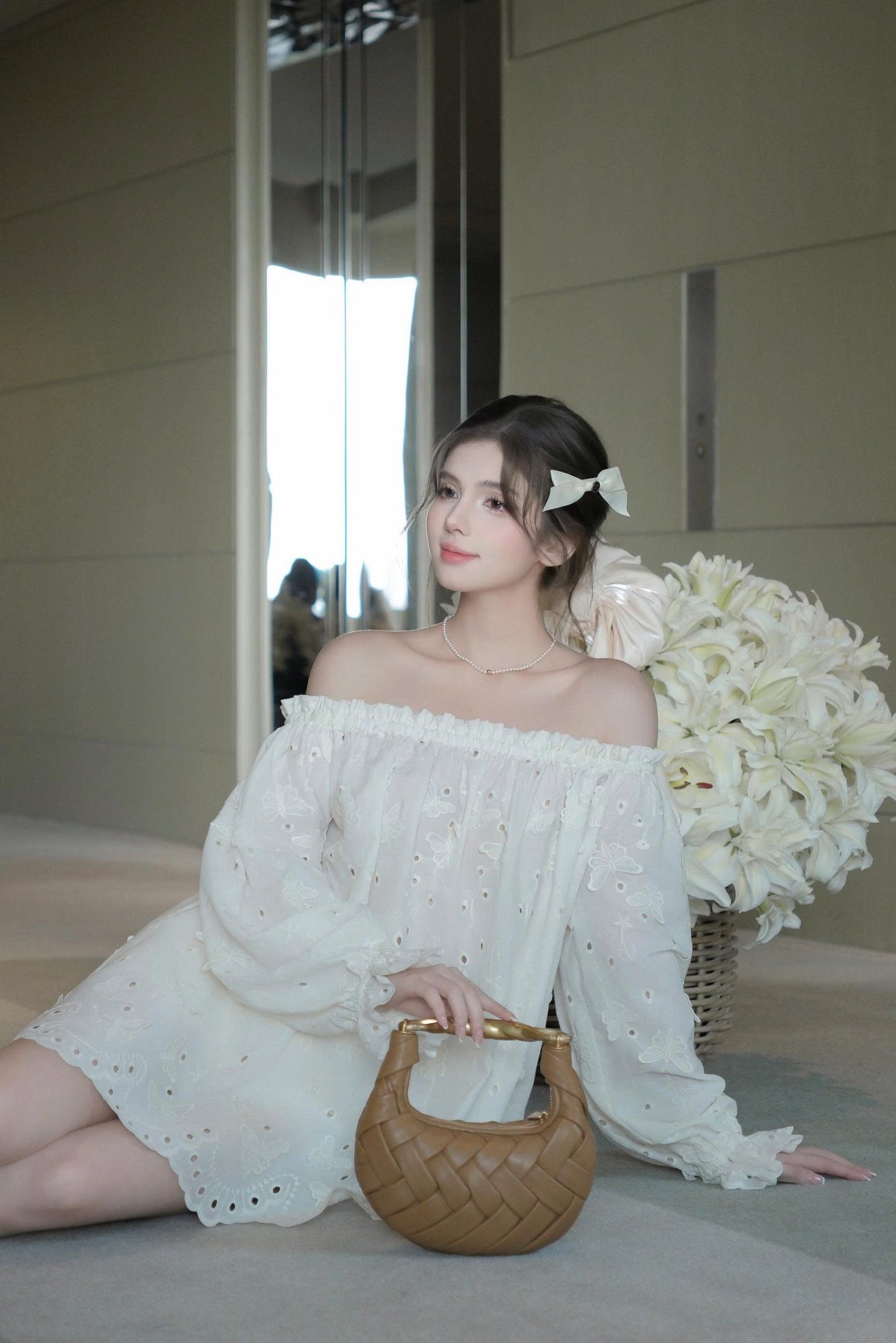 Drop Shoulder Blouse & Short Set