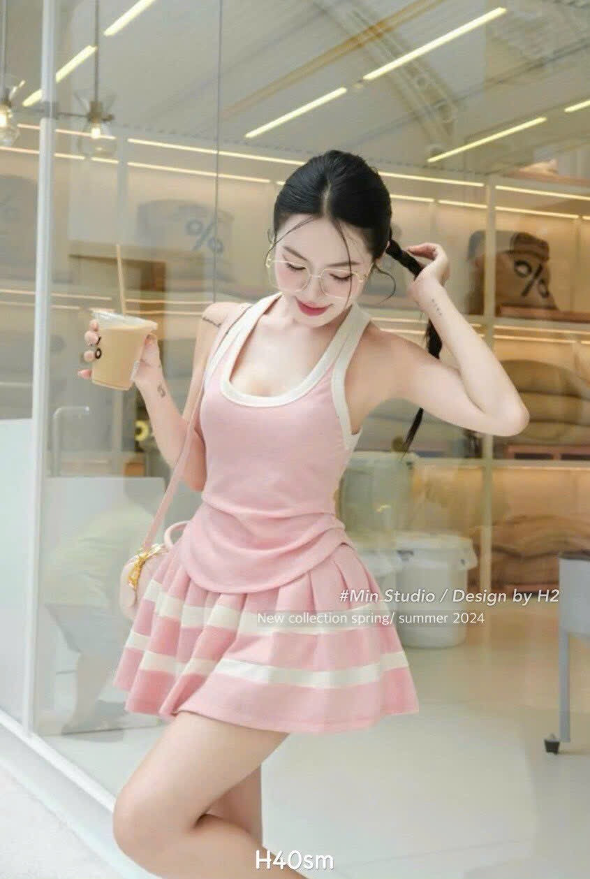 Tank Top & Skirt Set