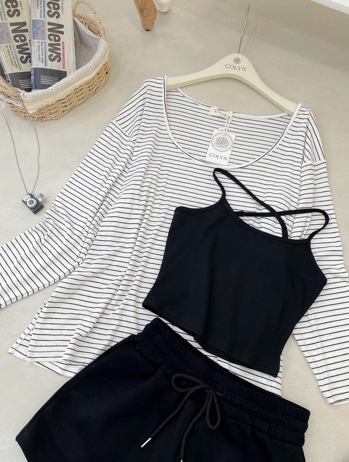 Drop Shoulder Top & Short Set