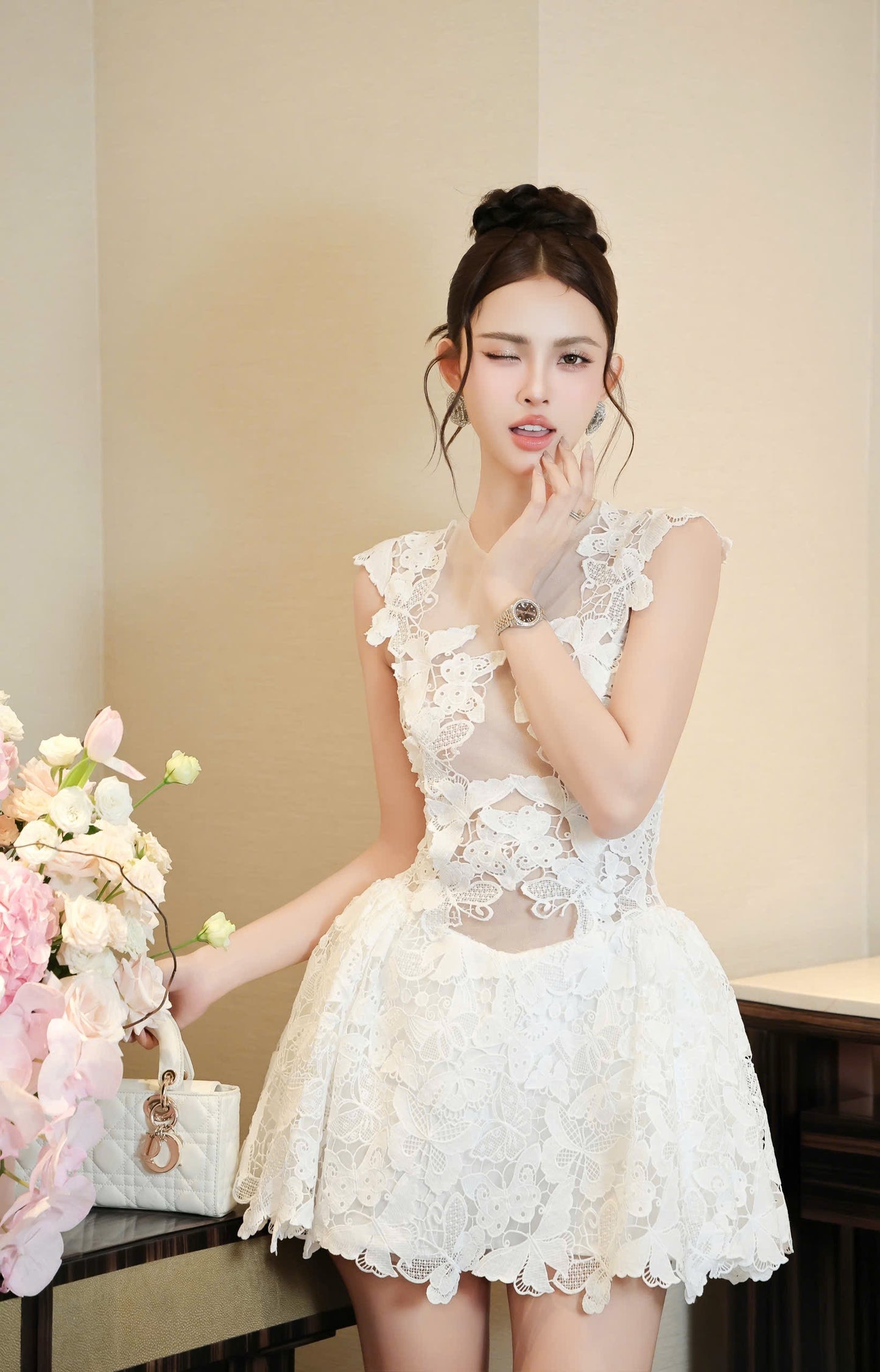 Lace Butterfly Dress