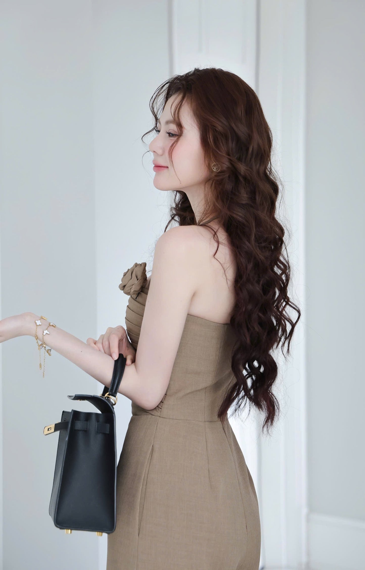 Cross Shoulder Long Jumpsuit