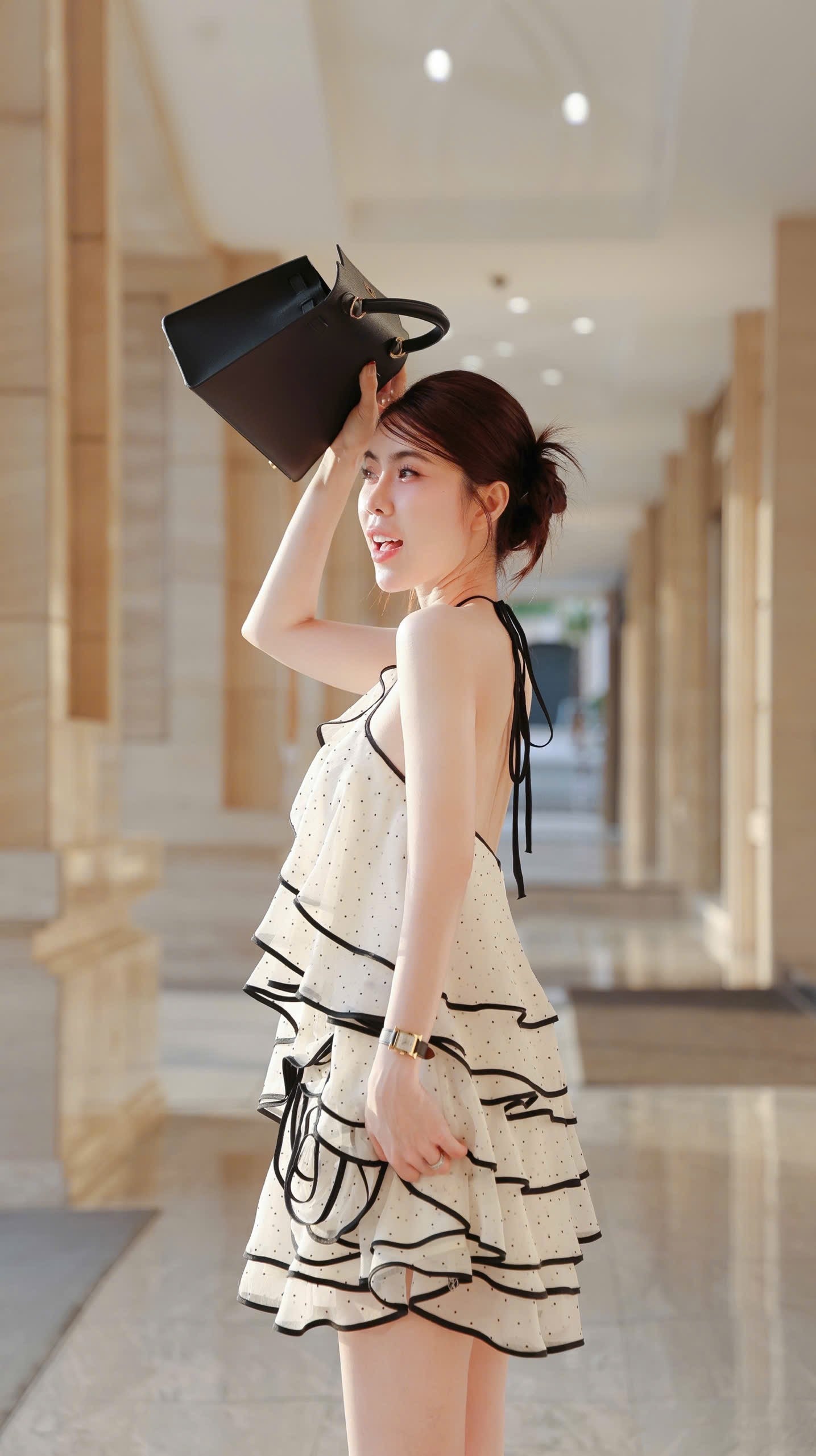 Flower Layer Babydoll Dress