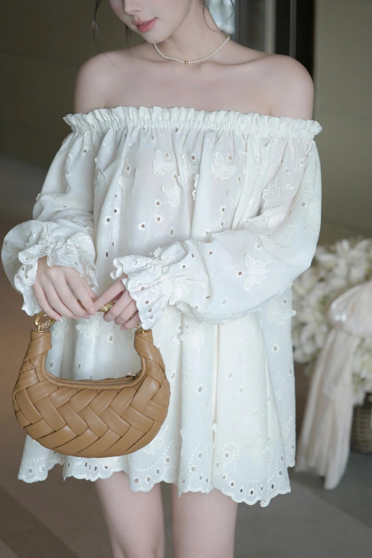 Drop Shoulder Blouse & Short Set