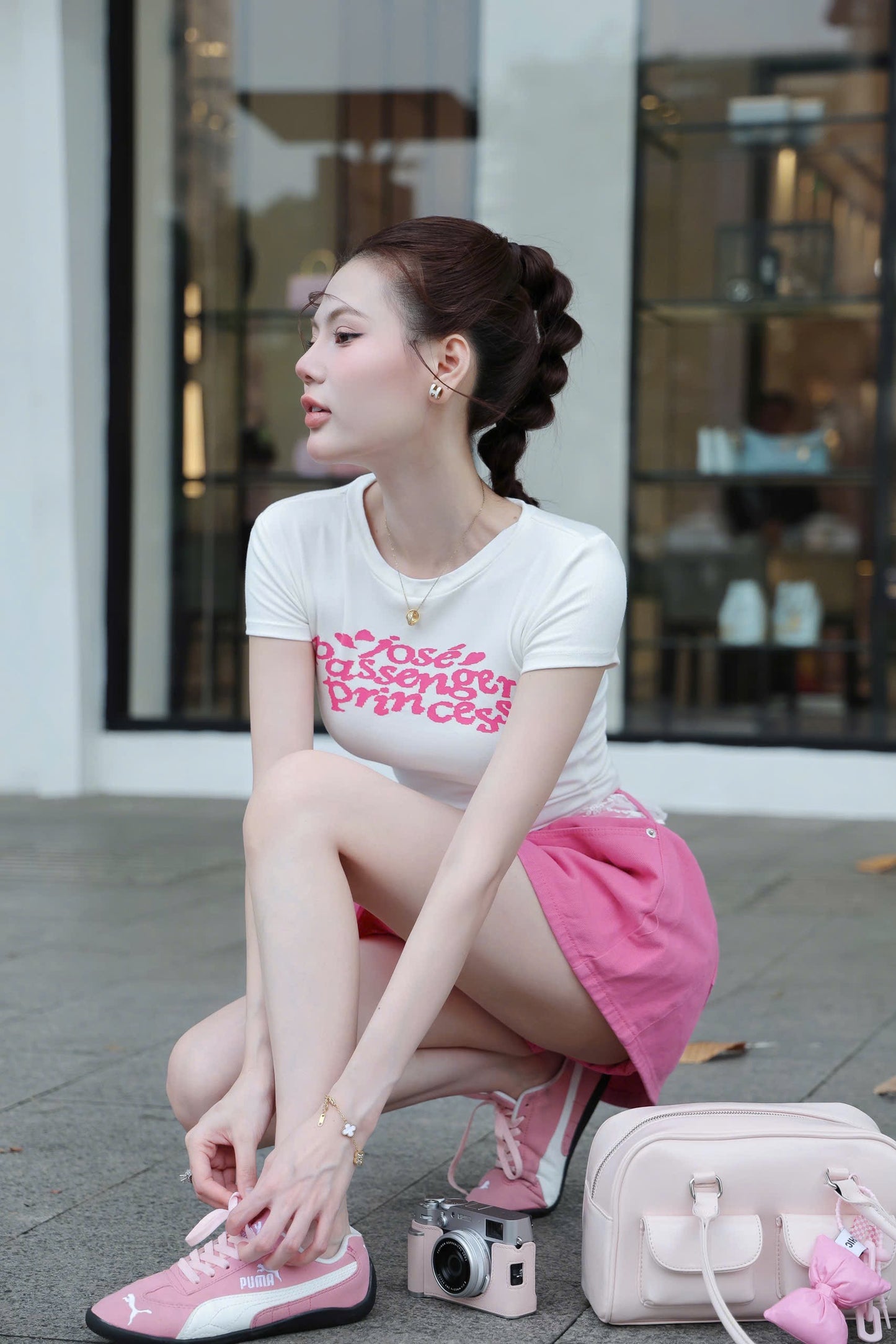 Letter Top & Skirt Set