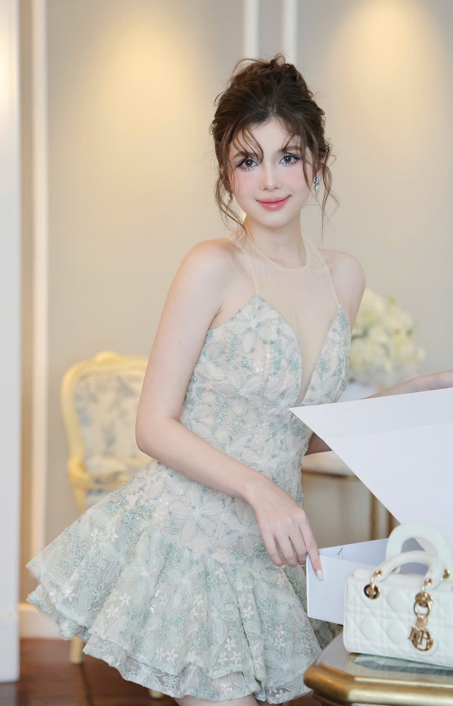 Cocktail Flowet Pattern Dress