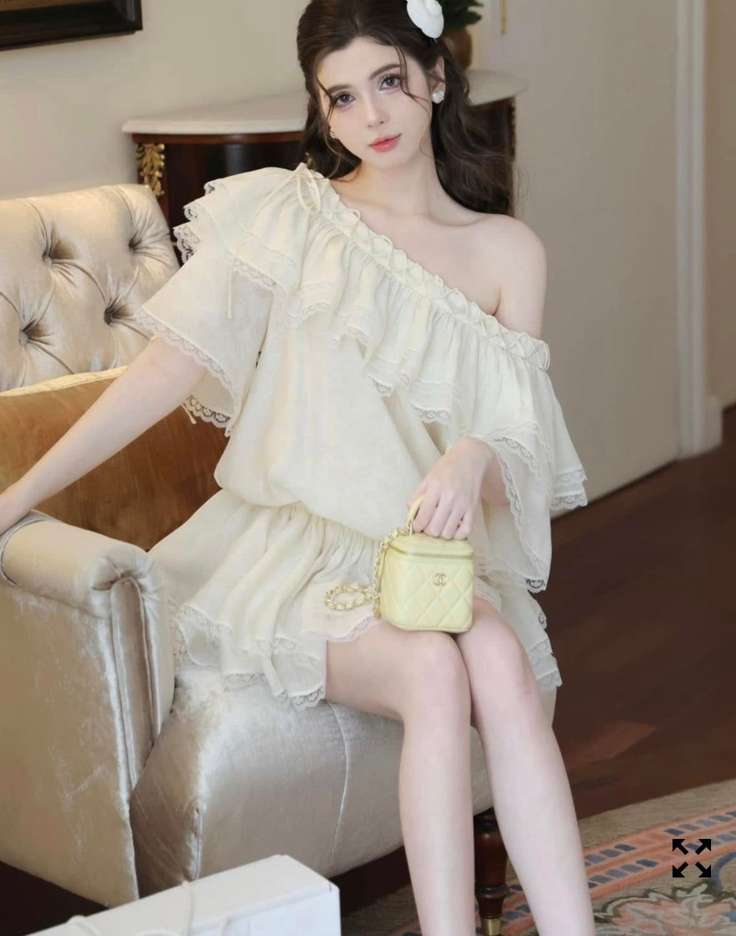 Open Shoulder Layer Jumpsuit