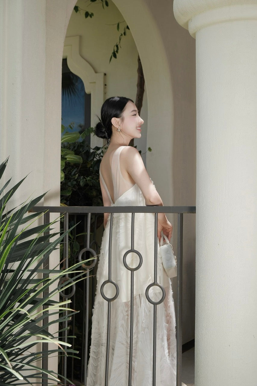 Bottom Lace Maxi Dress