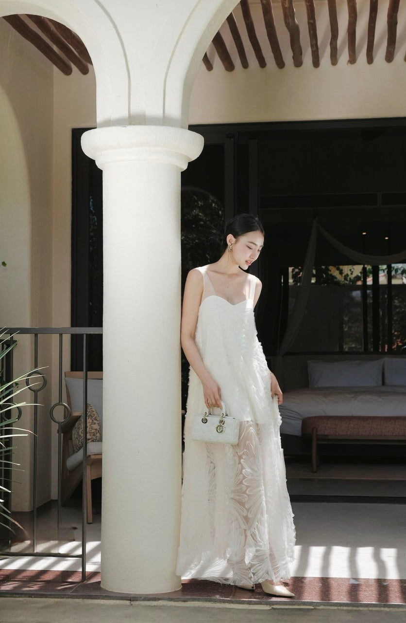 Bottom Lace Maxi Dress