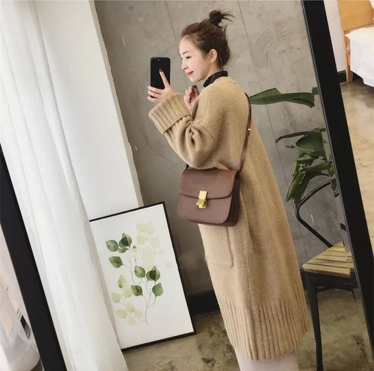 Long Solid Cardigan
