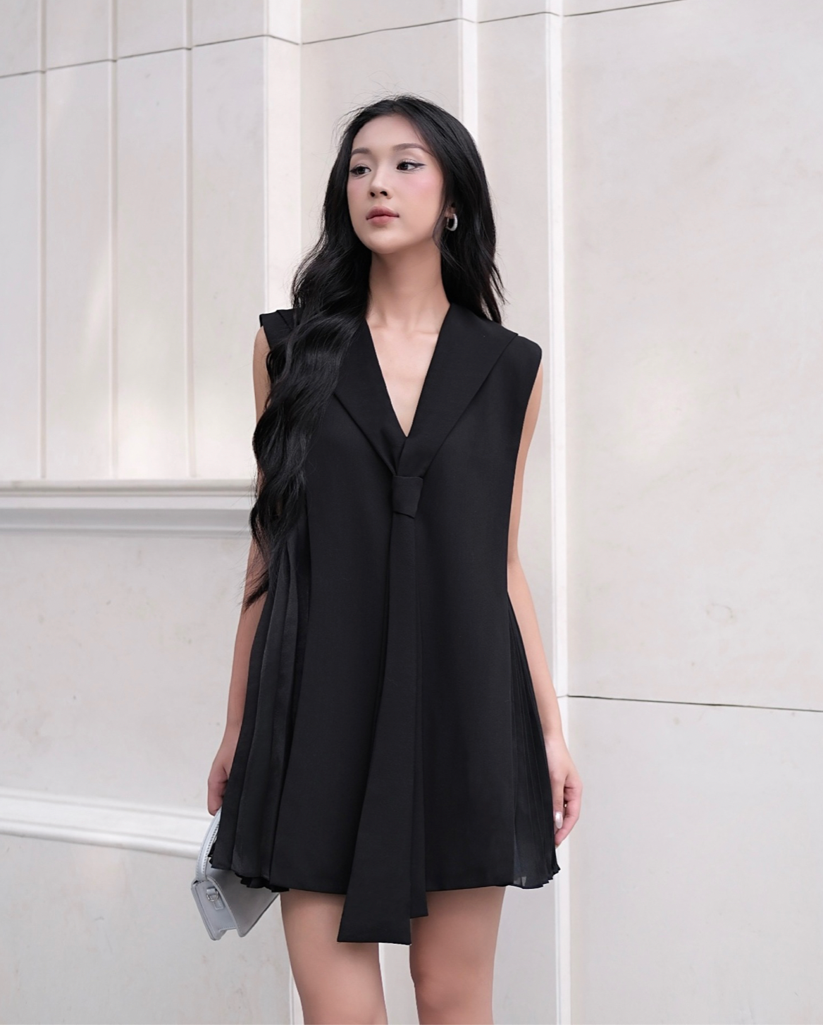 Knot Tie Vest Dress