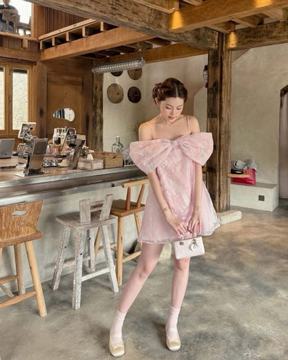 Alysa Bow Front Babydoll Dress