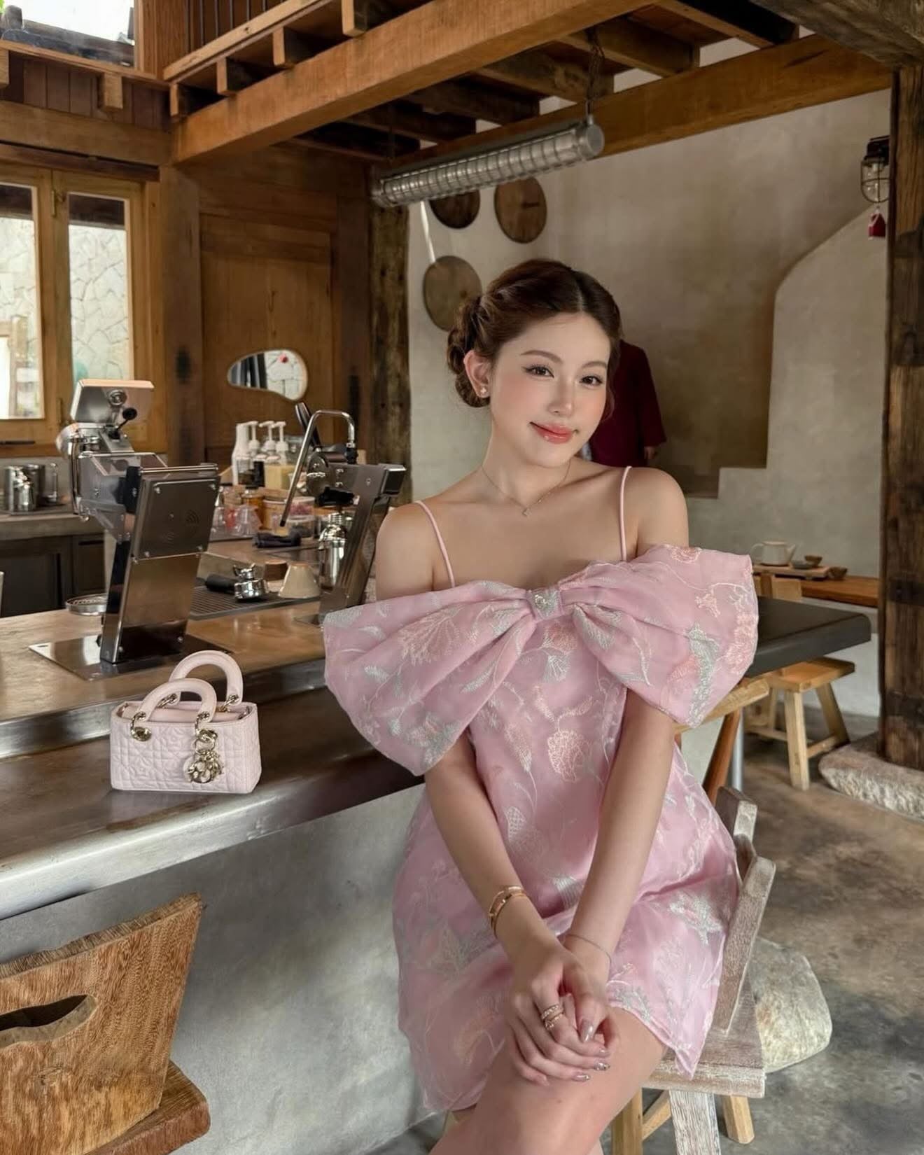 Alysa Bow Front Babydoll Dress