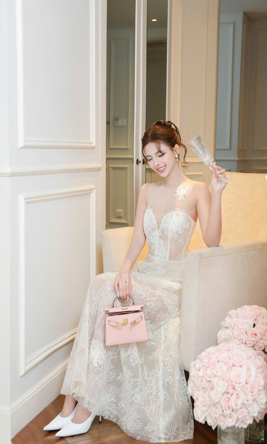 Lace Party Long Dress
