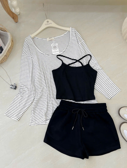 Drop Shoulder Top & Short Set
