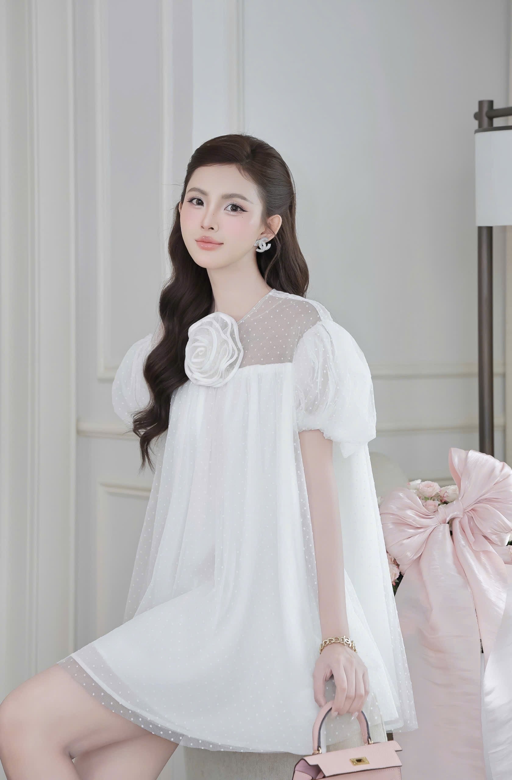 3D Flower Front Babydoll Dress – VY'S BOUTIQUE