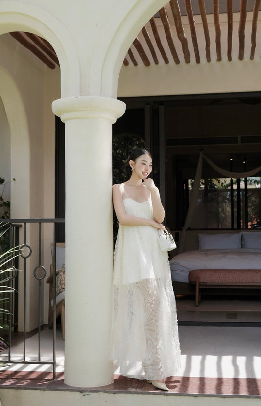 Bottom Lace Maxi Dress
