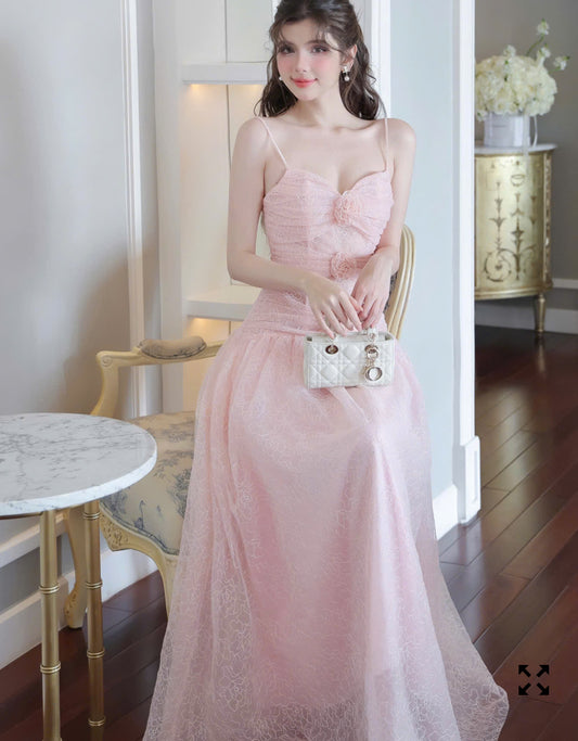 Flower Lace Long Dress