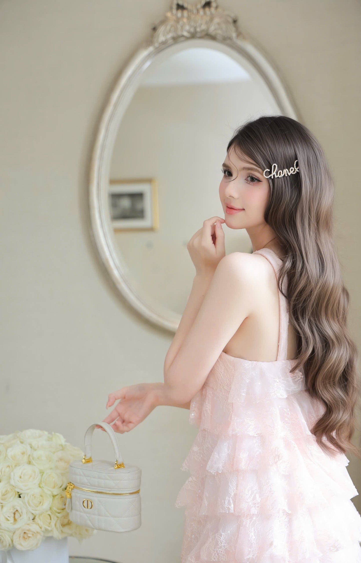Bow Front Layer Babydoll Dress