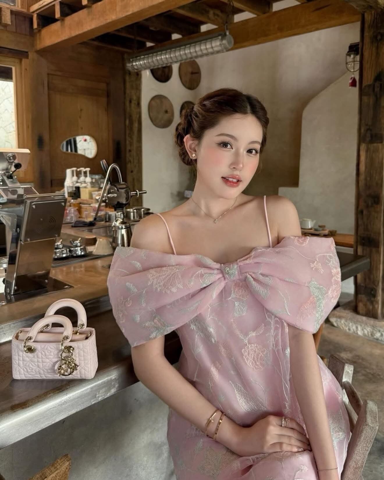 Alysa Bow Front Babydoll Dress