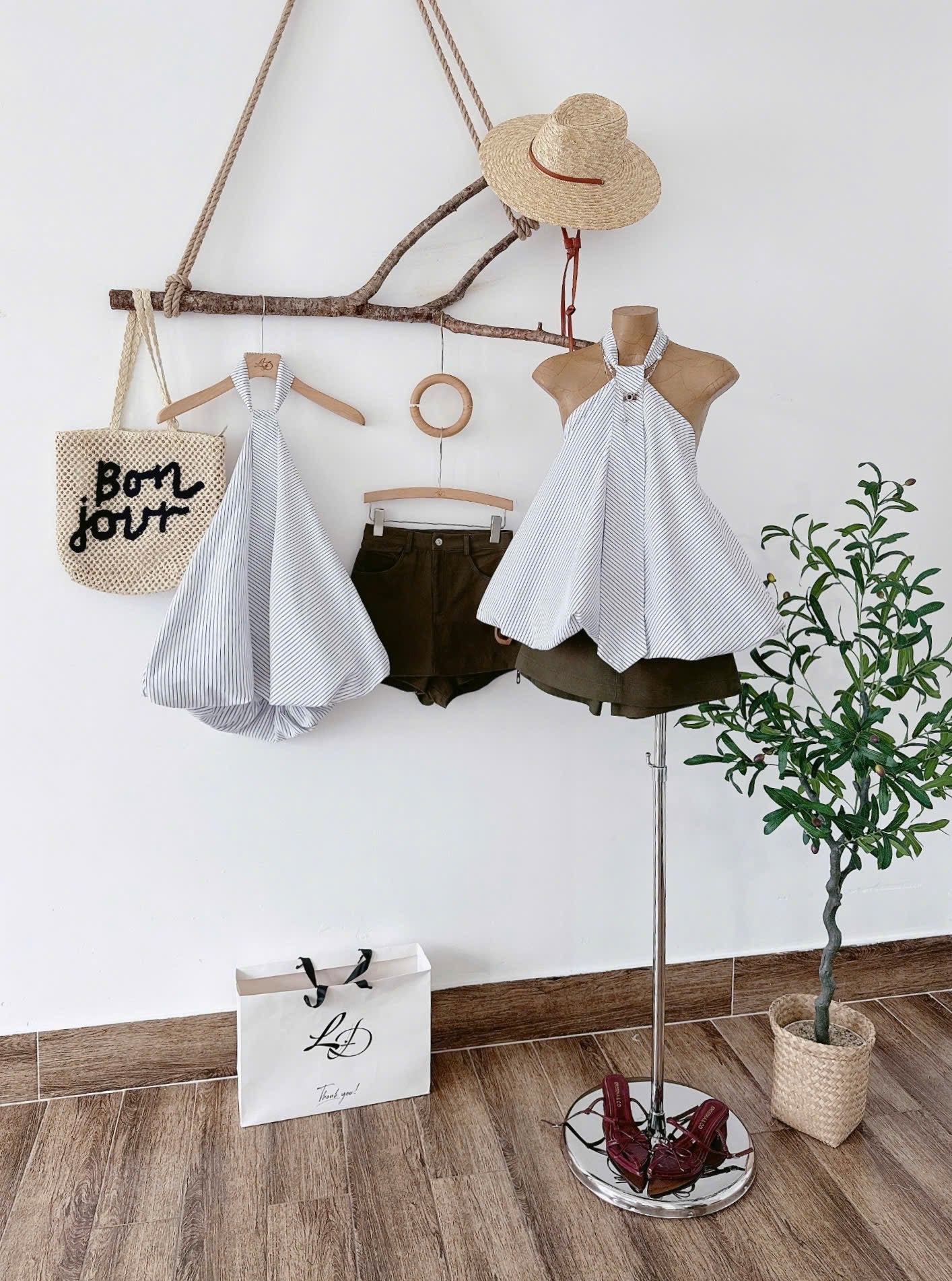 Modern Top & Skirt Set