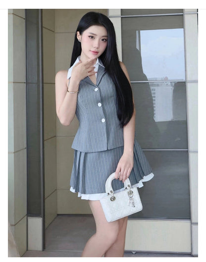 Gile Blouse & A-line Skirt