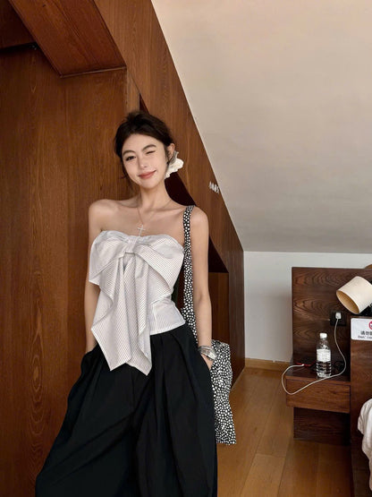 Bow Front Top & Pants Set
