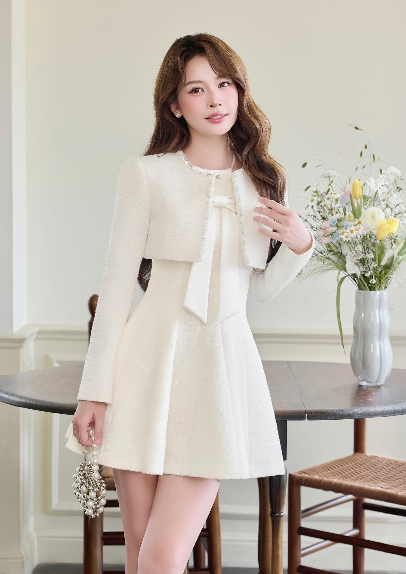 Aben Tweed Blazer and Dress Set