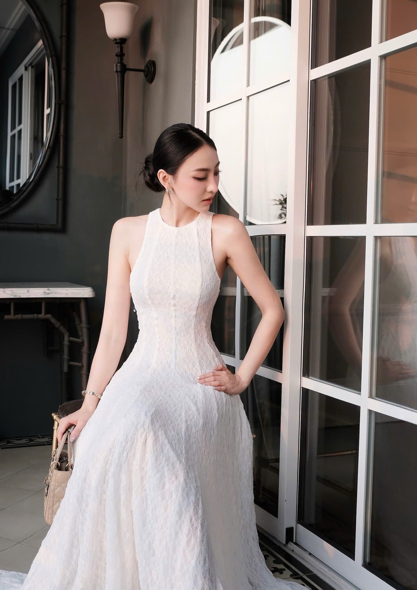 Long Lace Maxi Dress