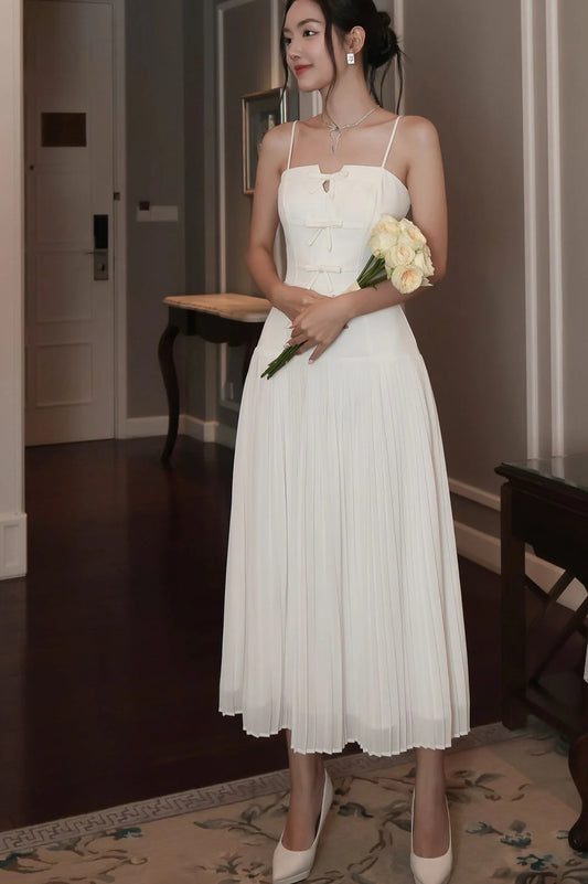 Bow Front Long Dress