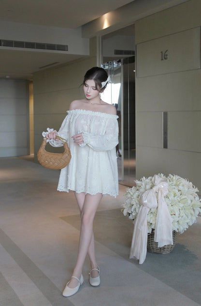 Drop Shoulder Blouse & Short Set