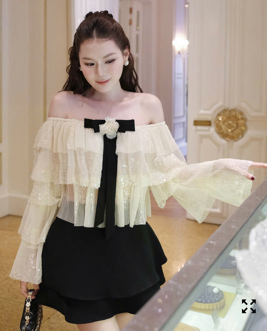 Layer Blouse & Skirt Set