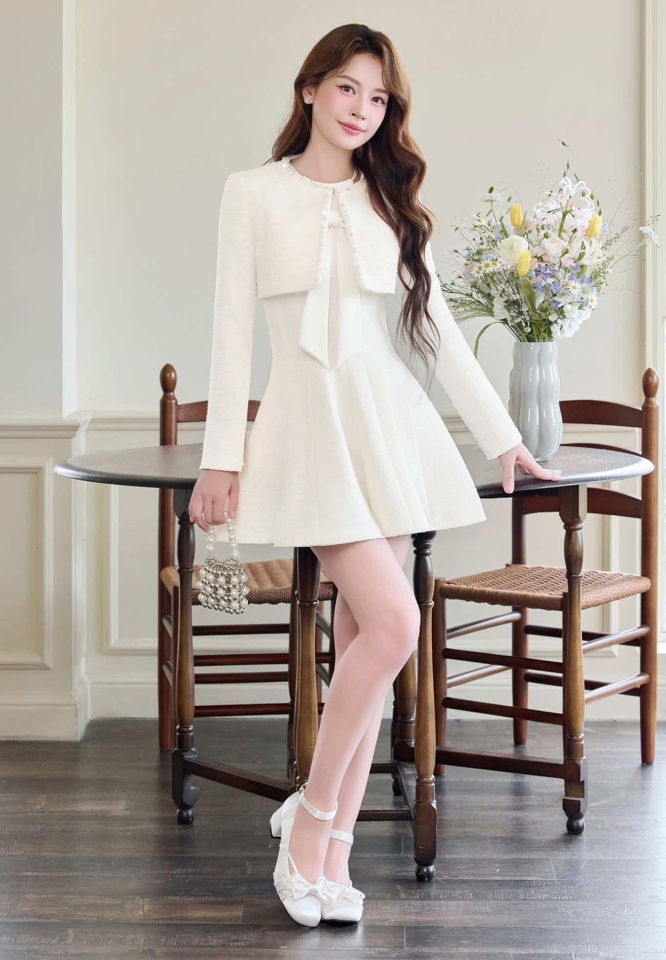 Aben Tweed Blazer and Dress Set