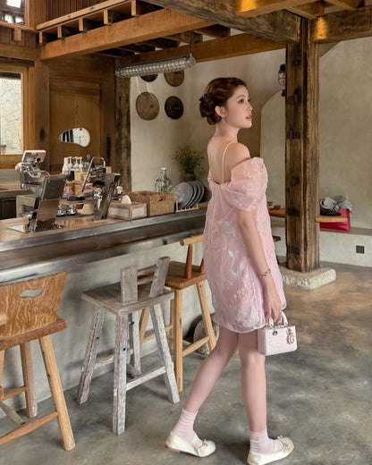 Alysa Bow Front Babydoll Dress