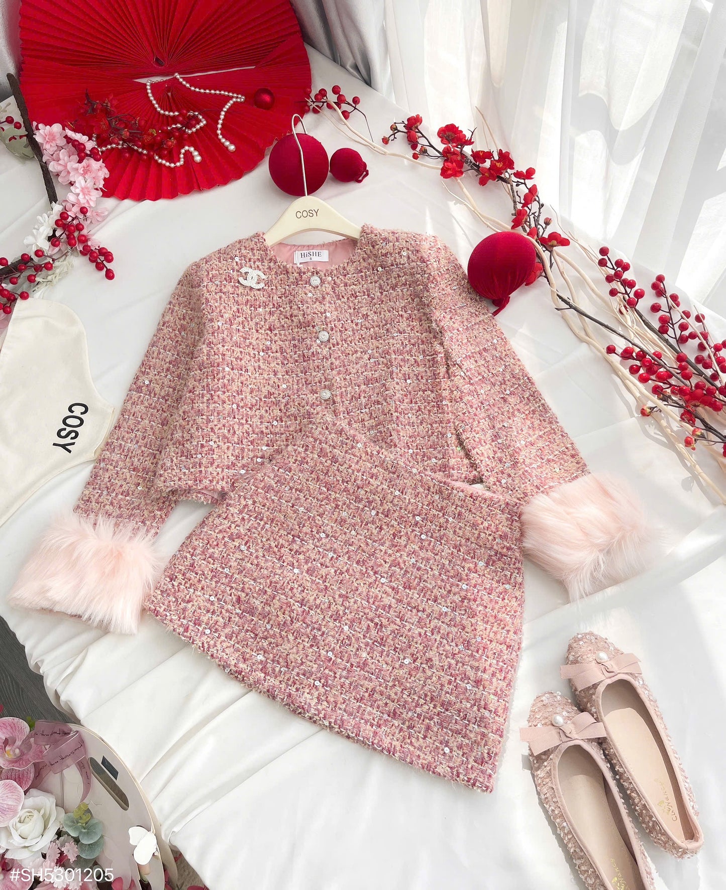 Tweed Red Set