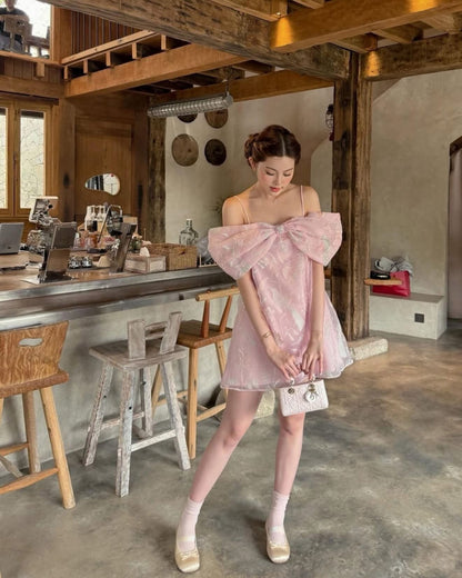 Alysa Bow Front Babydoll Dress