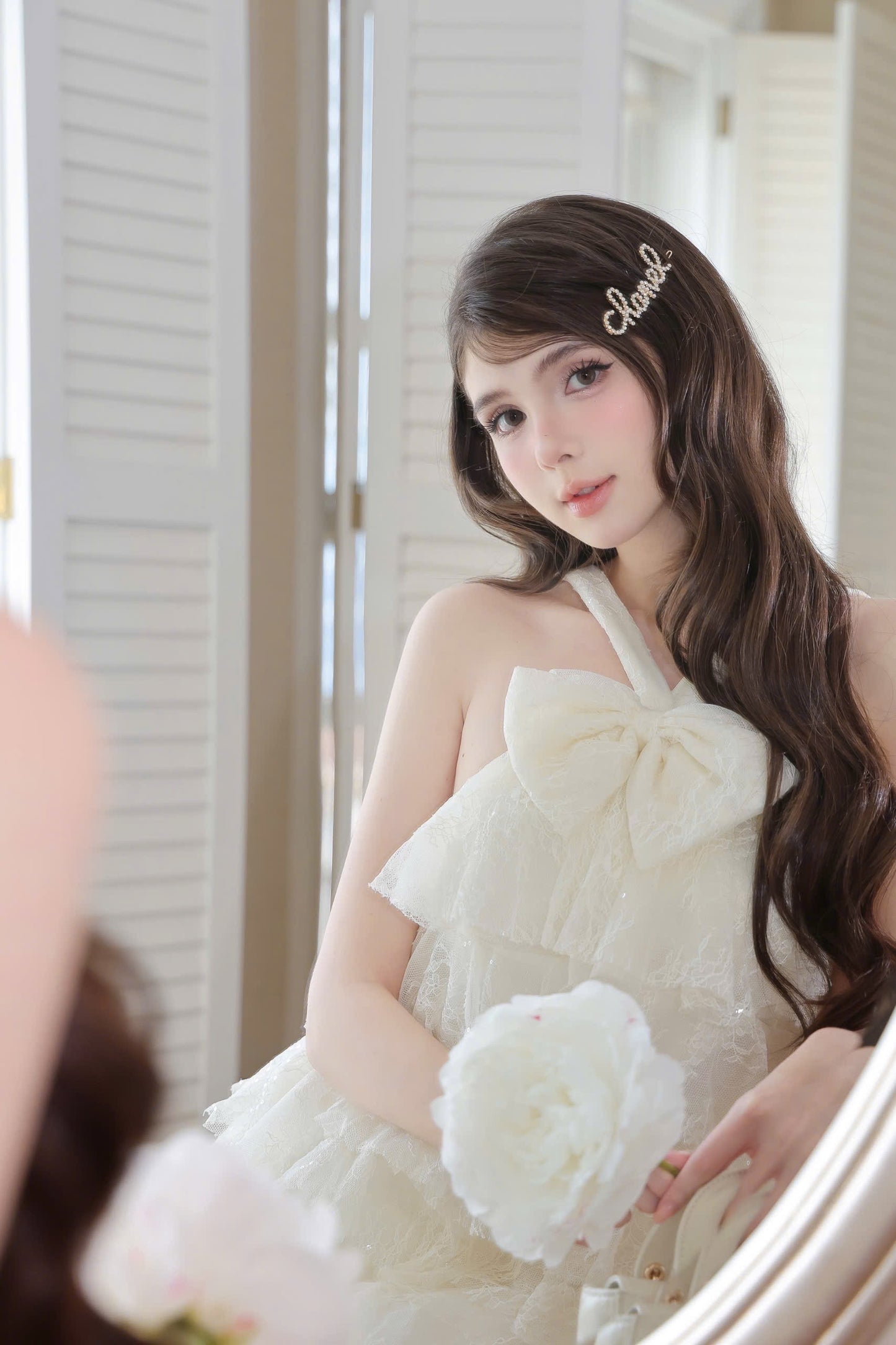 Bow Front Layer Babydoll Dress