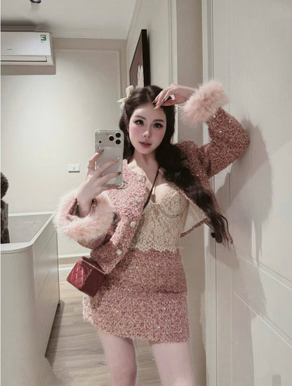 Tweed Red Set