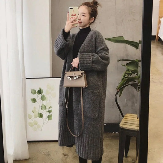 Long Solid Cardigan
